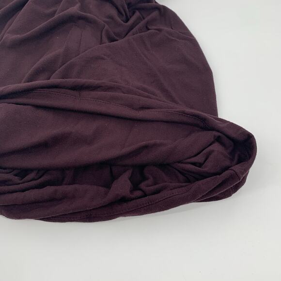 T Alexander Wang Tulip Elastic Waist Scrunch Pencil Skirt Size XS Purple Black - Picture 3 of 7